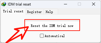 Reset the IDM trial now